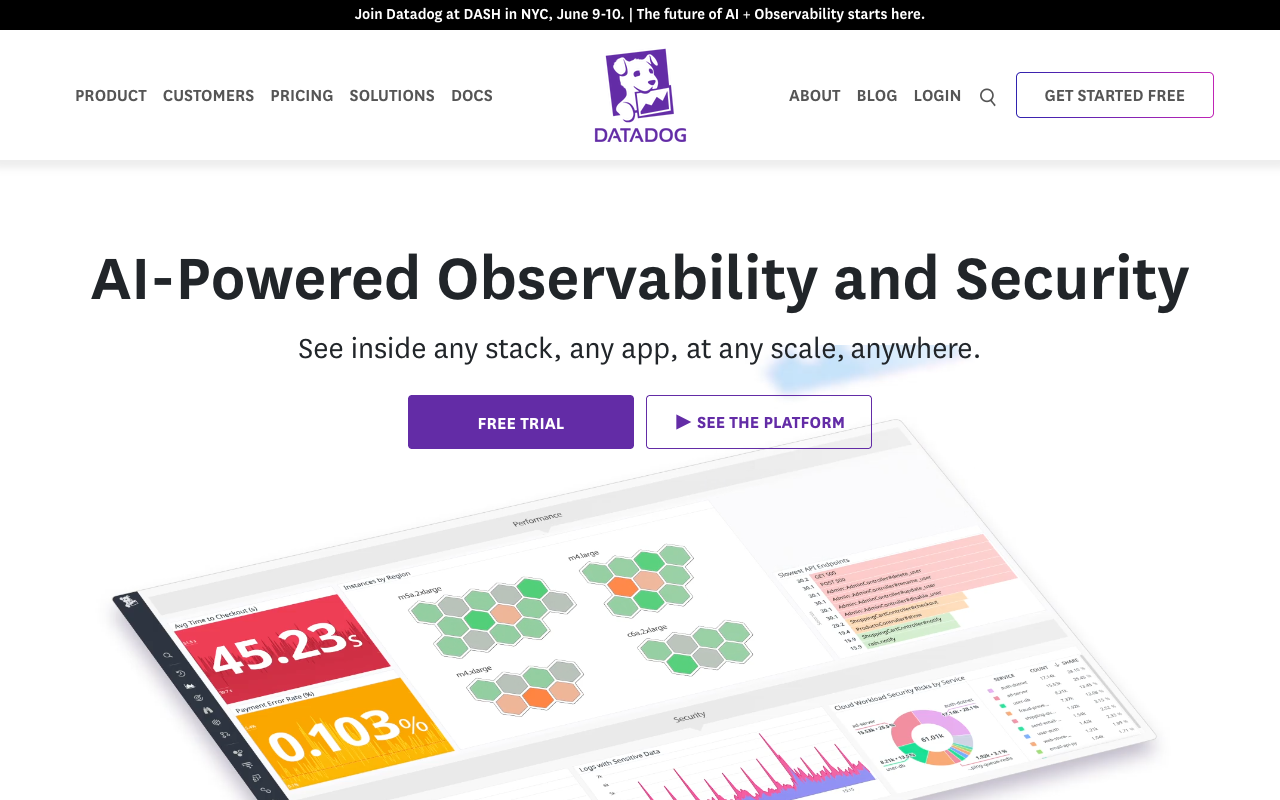 Datadog Observability observability interface